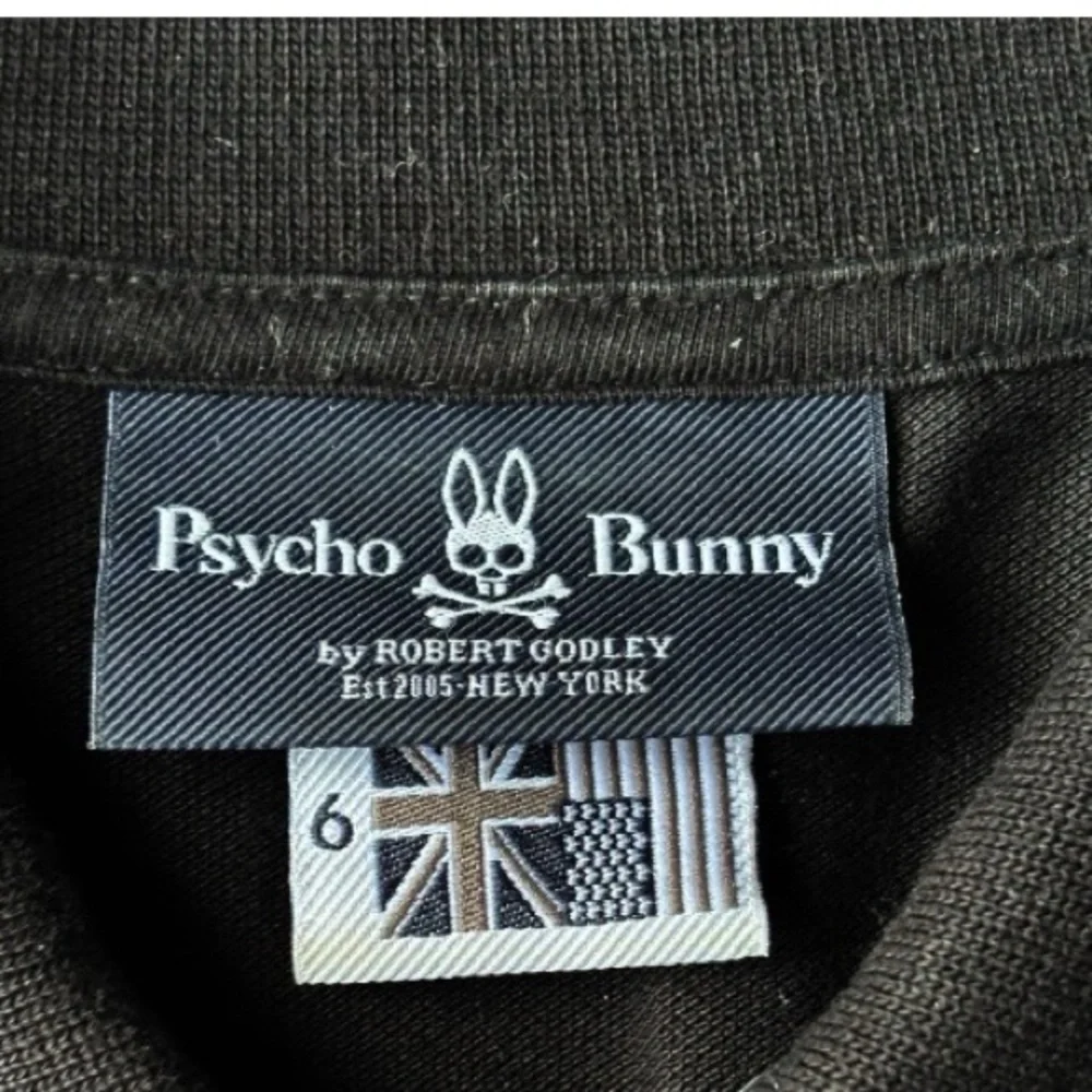 Psycho Bunny By Robert Godley Polo Shirt Black color 100% Peruvian Cotton | (6) - Picture 10 of 14